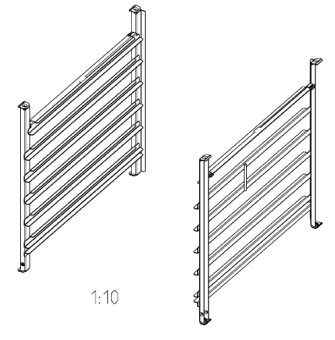 Навесная рама Combi-Duo 6-2-1, 5+1 уровней RATIONAL 60.62.188